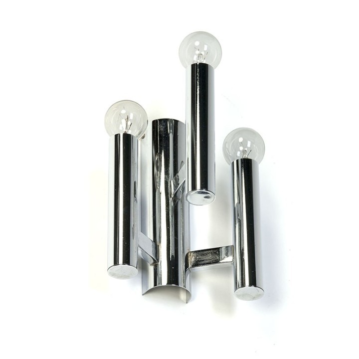 Vintage chrome wall lamp Sciolari style