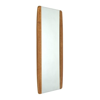 Vintage mirror with teak edge 1960's