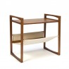 Vintage Danish teak magazine rack / side table