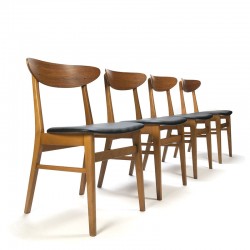 Vintage Deense Farstrup stoelen set van 4
