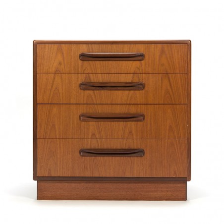 Vintage teak chest of drawers design Victor Wilkins