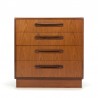 Vintage teak chest of drawers design Victor Wilkins