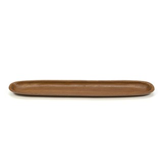 Teak vintage serving dish long
