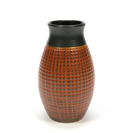 Orange / brown West-Germany vase vintage