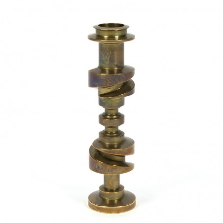 Decorative solid brass vintage candlestick