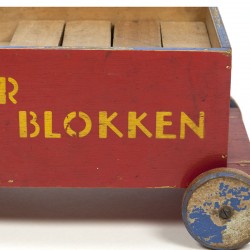 Vintage ADO Kleuter Blokken cart ca. 1935