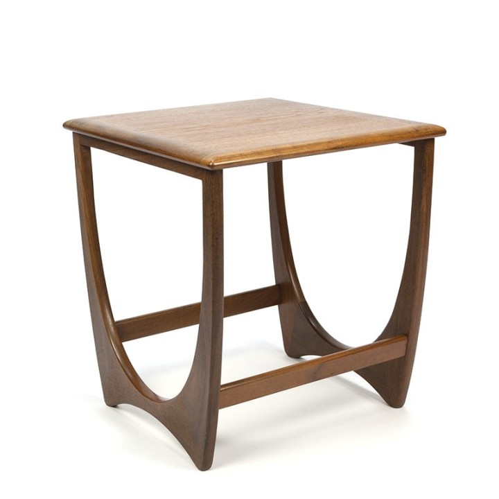 Engelse vintage bijzettafel in teak