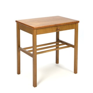 Teak vintage side table or bedside table
