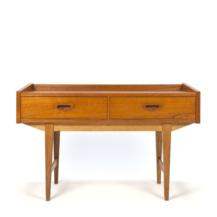 Swedish vintage teak low model chest of drawers