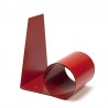Vintage red metal bookend