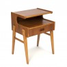 Vintage bedside table in teak from Sweden