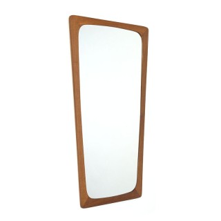Teakhouten vintage 1960's Deens spiegel