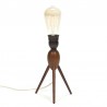 Danish table lamp with 3 legs in teak vintage
