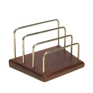 Danish teak vintage letter holder