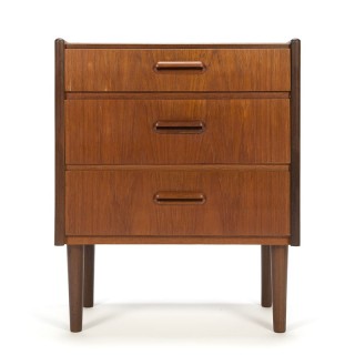 Small vintage Danish teak night stand or hall cabinet