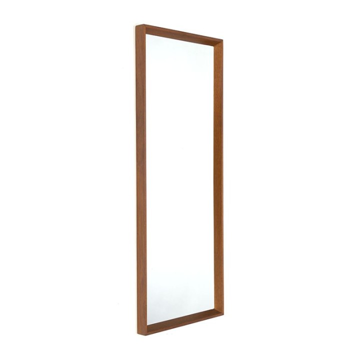 Aarhus vintage Danish teak design mirror