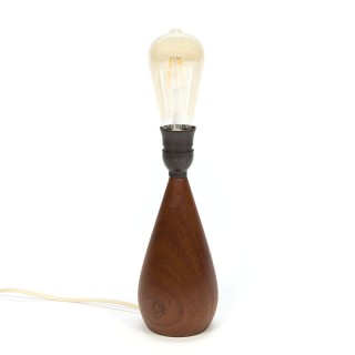 Jaren zestig Deense vintage teakhouten lampenvoet