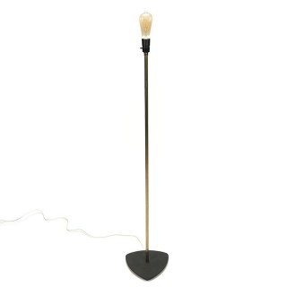 Minimalist Danish vintage floor lamp with cast iron base