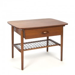 Side table with drawer vintage Danish design