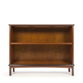 Vintage low model bookcase in teak