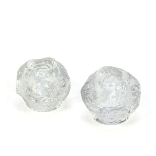 Vintage Kosta Boda sneeuwbal kandelaars