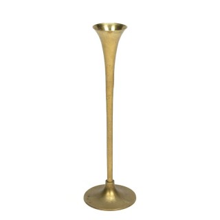 Slim vintage candlestick in brass