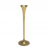 Slim vintage candlestick in brass