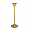 Slim vintage candlestick in brass