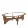 Vintage oval Astro coffee table by Gplan