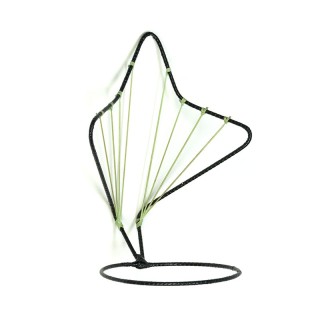 Vintage wall flowerpot holder green from the 50s