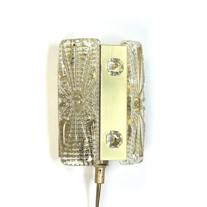 Deense Vitrika design wandlamp met kristalglas