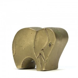 Vintage mini sculptuur van olifant