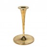 Vintage brass candlestick trumpet shape