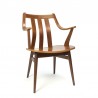 Vintage gebogen houten stoel vijftiger jaren