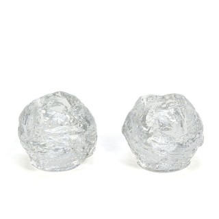 Vintage snowball candleholders by Kosta Boda