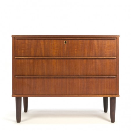 Vintage teak Danish low model chest of drawers