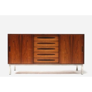 Dressoir van palissanderhout chrome poot - Retro Studio