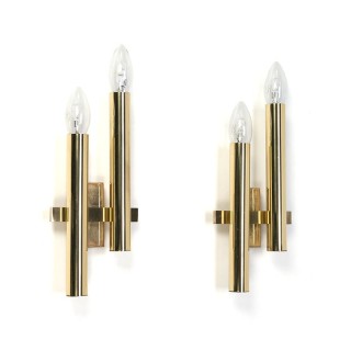 Vintage wall sconces set design G. Sciolari for Boulanger