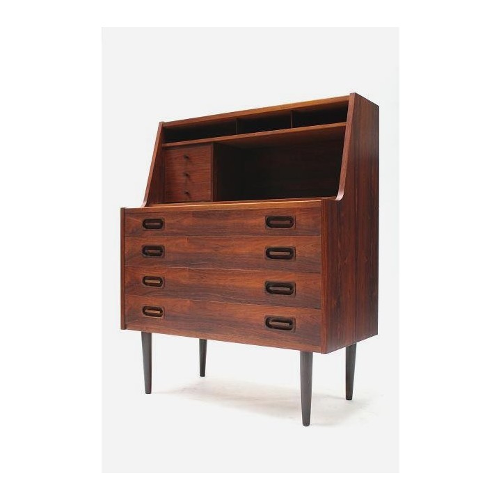 Secretaire in palissanderhout uit Scandinavie - Retro Studio