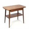 Danish vintage side table in teak with drawer