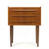 Vintage small model Danish chest of drawers on slender legs