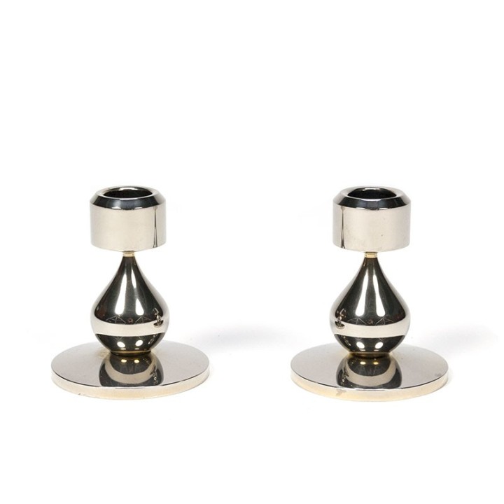 Set of Danish vintage design candlesticks design H. Asmussen