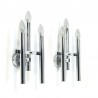Set of vintage chrome G. Sciolari wall sconces