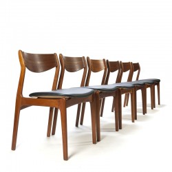 Set of 6 teak chairs design P.E. Jørgensen for Farso