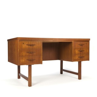 Scandinavian mid-century vintage desk in teak