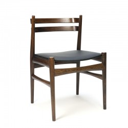 Scandinavische vintage palissanderhouten stoel