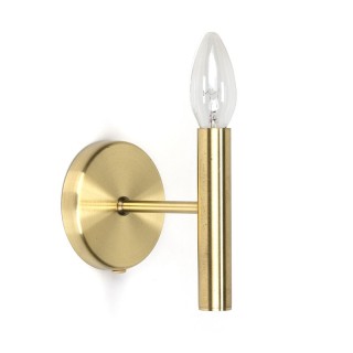 Vintage brass minimalist Danish wall lamp