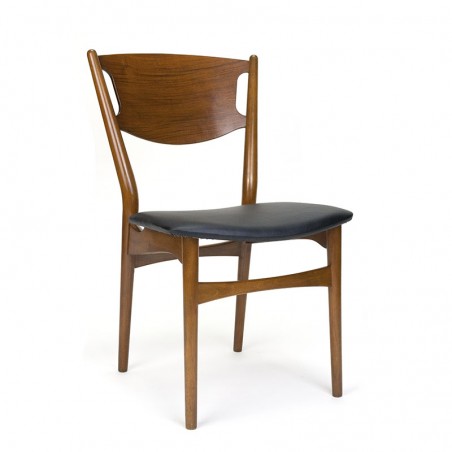 Teak vintage Danish dining table chair