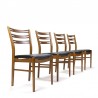 Danish vintage set of 4 Farstrup chairs with high backs