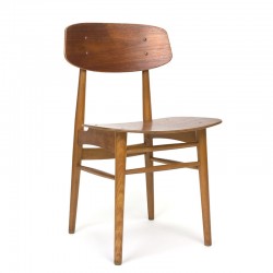 Danish vintage dining table chair in wood fifties